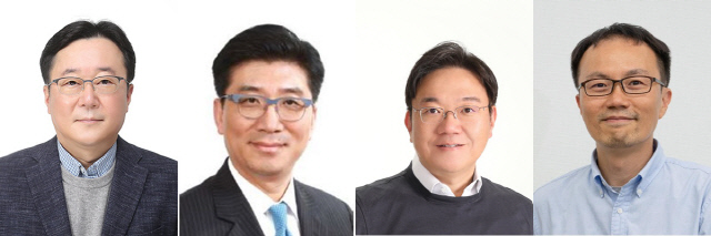 이승조(왼쪽부터) 현대차 부사장, 구자용 현대차 부사장, 김창환 현대차 부사장, 한동희 현대차 부사장. 현대차그룹 제공